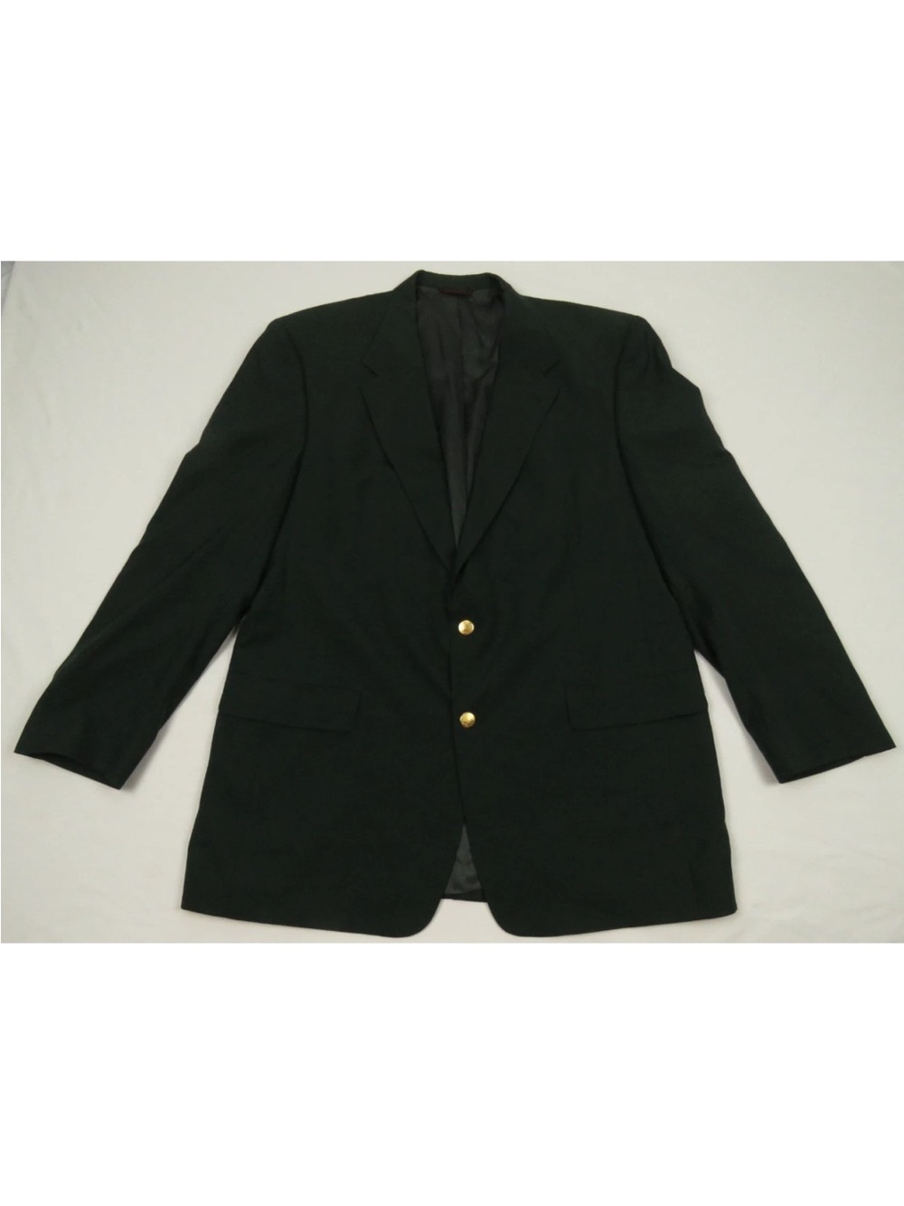 Men's Classic Black Blazer with Gold Buttons